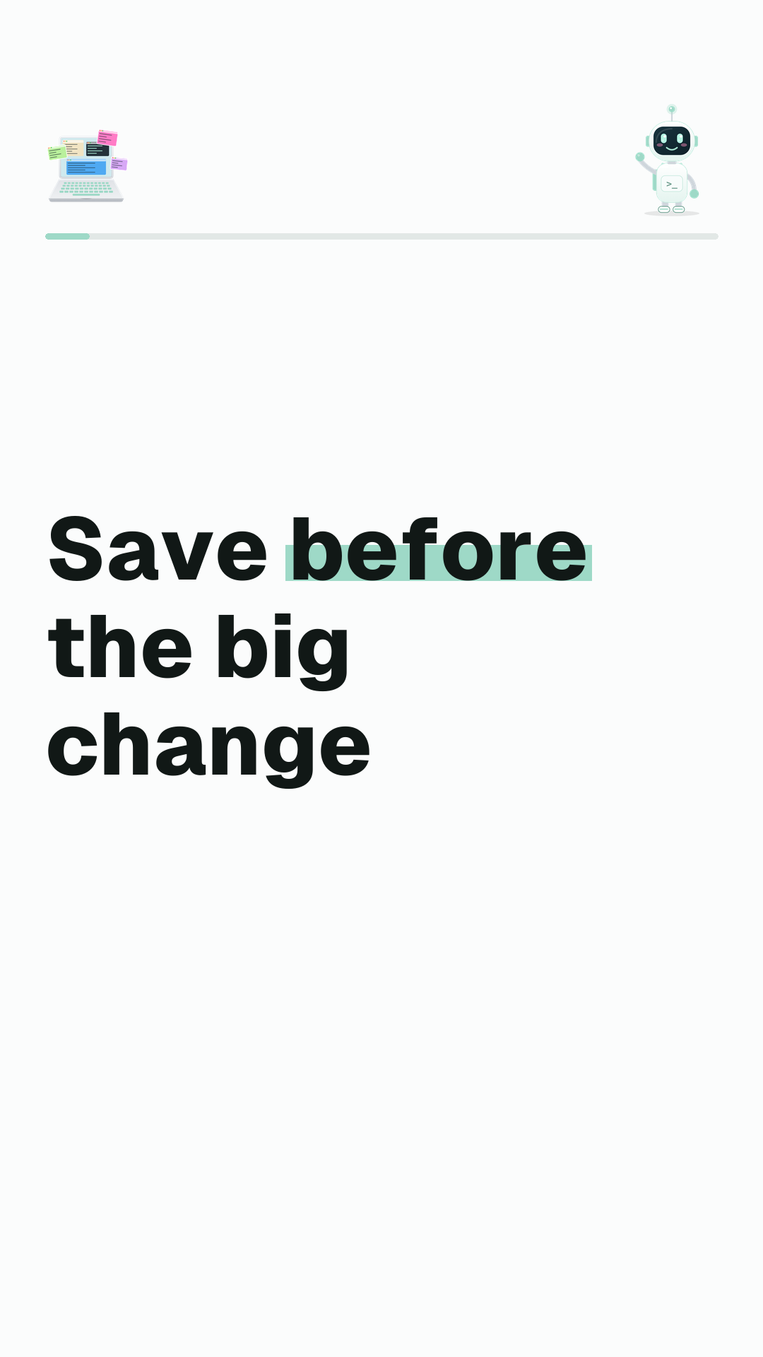 Video cover for Save your work before big changes